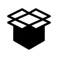 caja icono símbolo diseño ilustración vector
