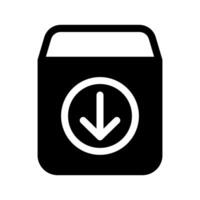 Inbox Archive Icon Symbol Design Illustration vector
