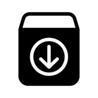 Inbox Archive Icon Symbol Design Illustration vector