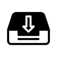 Inbox Archive Icon Symbol Design Illustration vector
