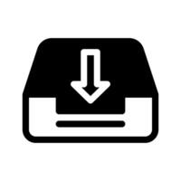 Inbox Archive Icon Symbol Design Illustration vector