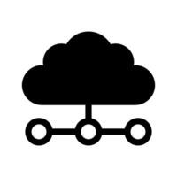 nube red icono símbolo diseño ilustración vector