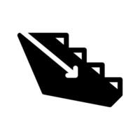 Downstairs Icon Symbol Design Illustration vector