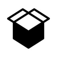 Open Box Icon Symbol Design Illustration vector