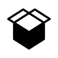 Open Box Icon Symbol Design Illustration vector