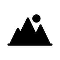 montaña icono símbolo diseño ilustración vector