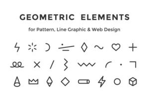 Graphic style elements vector