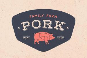 Logo of Butcher meat shop vector