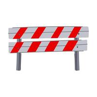 side guard rails cartoon illustration vector