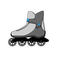 speed inline skates cartoon illustration vector