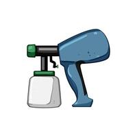 car paint sprayer cartoon illustration vector