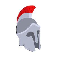 rome spartan helmet cartoon illustration vector