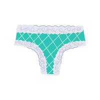 shape woman panties cartoon illustration vector