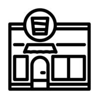 juice bar street cafe line icon illustration vector