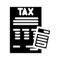 tax compliance business process glyph icon illustration vector