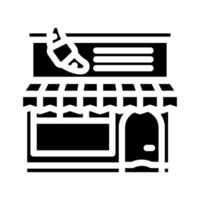 bakery cafe street glyph icon illustration vector