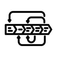 prototyping phase analyst line icon illustration vector