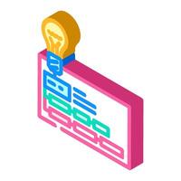intellectual property management isometric icon illustration vector