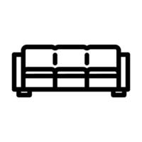 outdoor sofa outdoor furniture line icon illustration vector