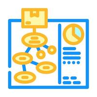 use case analysis color icon illustration vector