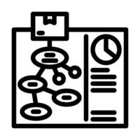 use case analysis line icon illustration vector