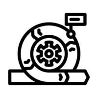 agile methodology analyst line icon illustration vector