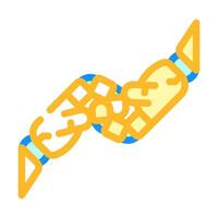 help robot hand gesture color icon illustration vector