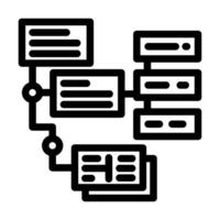 uml diagrams analyst line icon illustration vector