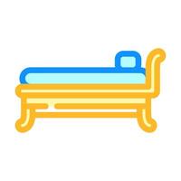 daybed outdoor furniture color icon illustration vector