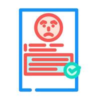 complaint resolution business process color icon illustration vector