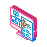 system evaluation analyst isometric icon illustration vector