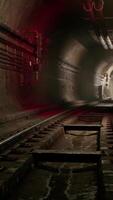 Deep metro tunnel under construction video