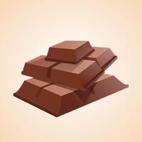 World Chocolate Day Chocolate Slice vector