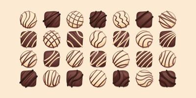 World Chocolate Day Chocolate Collection vector