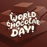 World Chocolate Day Banner Post vector