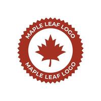 Maple leaf logo. Forest and wood symbol sign. Nature tree logo. vector