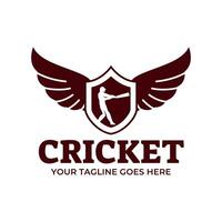 Cricket Logo or football club sign Badge. vector