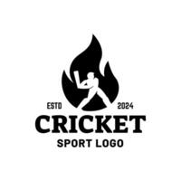 Cricket Logo or football club sign Badge. vector