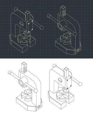 Hand press drawings