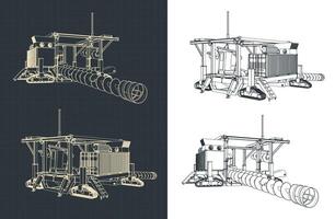 Coal Auger System vector