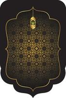 Arabic, Islamic Background with Lantern. vector