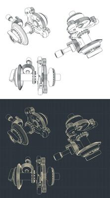 Epicyclic gear module drawings