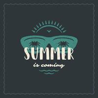 Summer holidays typography inspirational quote design for poster or apparel vector