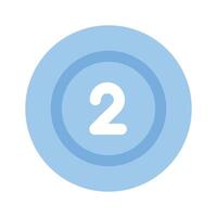 Ball with number, concept icon of snooker in modern style vector