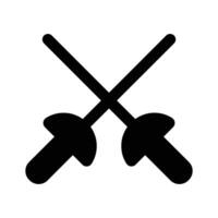 Fencing swords design, easy to use and download vector