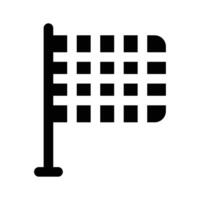 Sports checkered flag, racing flag icon design vector