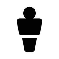 Foosball player design, easy to use icon vector