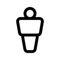 Foosball player design, easy to use icon vector