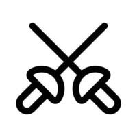 Fencing swords design, easy to use and download vector