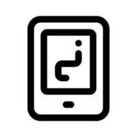 Mobile game , snake game icon design vector